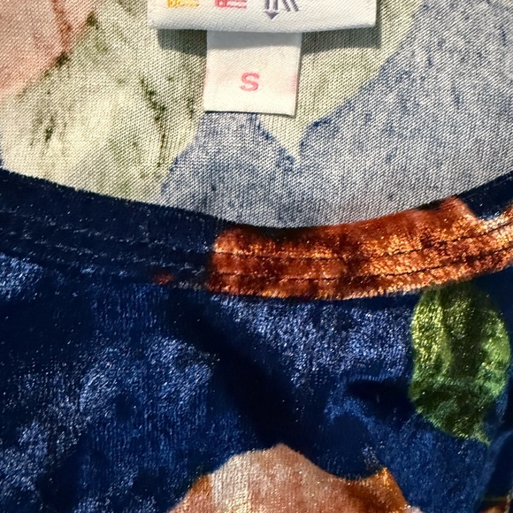 LuLaRoe Blue and Brown Long Sleeve Dress - Picture 6 of 9